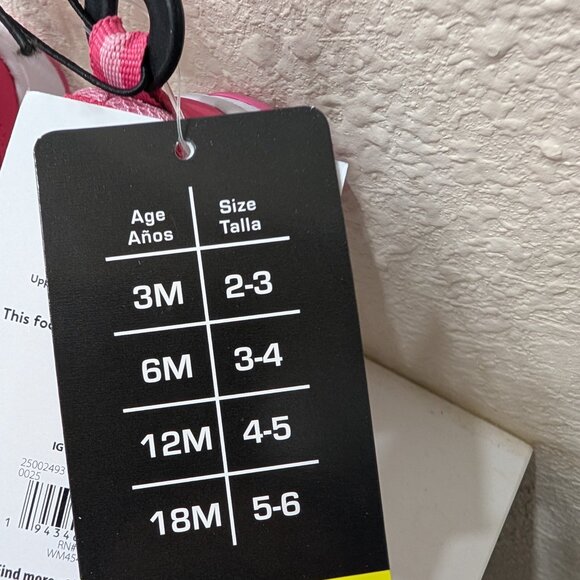 Size 4 NWT Athletic Works Girls Tennis Shoes Sneakers - Picture 3 of 5